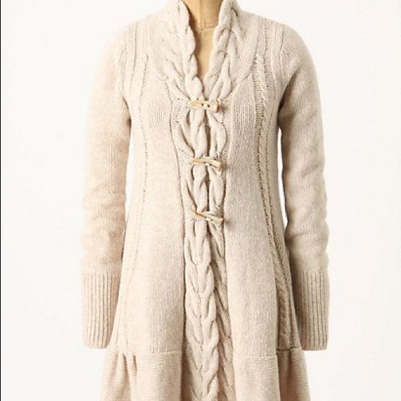Anthropologie: Like New! Toggle button sweatercoat - Picture 7 of 8